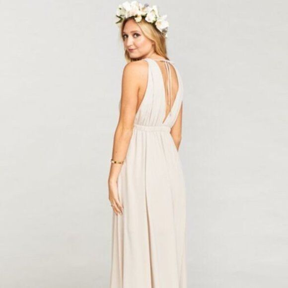Show Me Your Mumu Ava Maxi Dress Show Me The Ring Crisp L - Picture 2 of 3
